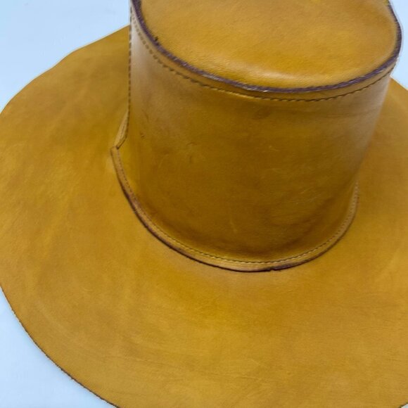 VINTAGE | Skully\'s by Henschel Western Tan Leather Hat main image 7
